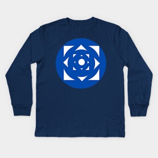 Circle & Square Mandala Kids Long Sleeve T-Shirt